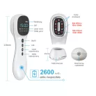 MediLaser Pro Lágy lézeres terápia + TENS ízületi és izomfájdalmakra 2 az 1-ben felületi és mélyreható kezelésre